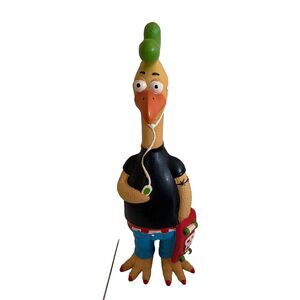 Vintage Skateboarding Rubber Chicken Toy 14" Chick Magnet